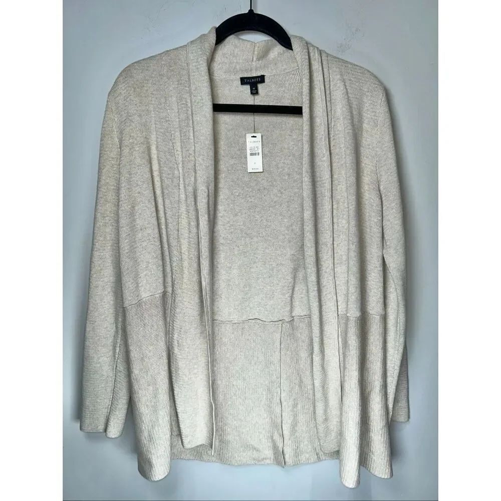 Talbots gray cardigan size medium